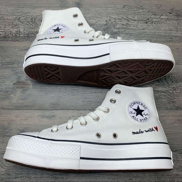 Women’s Converse CTAS Lift High Made With Love Multi Size - Picture 5 of 6